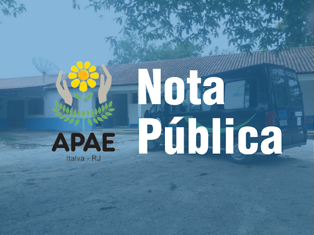 APAE de Italva publica Nota Pública quanto ao risco iminente em sua estrutura física
