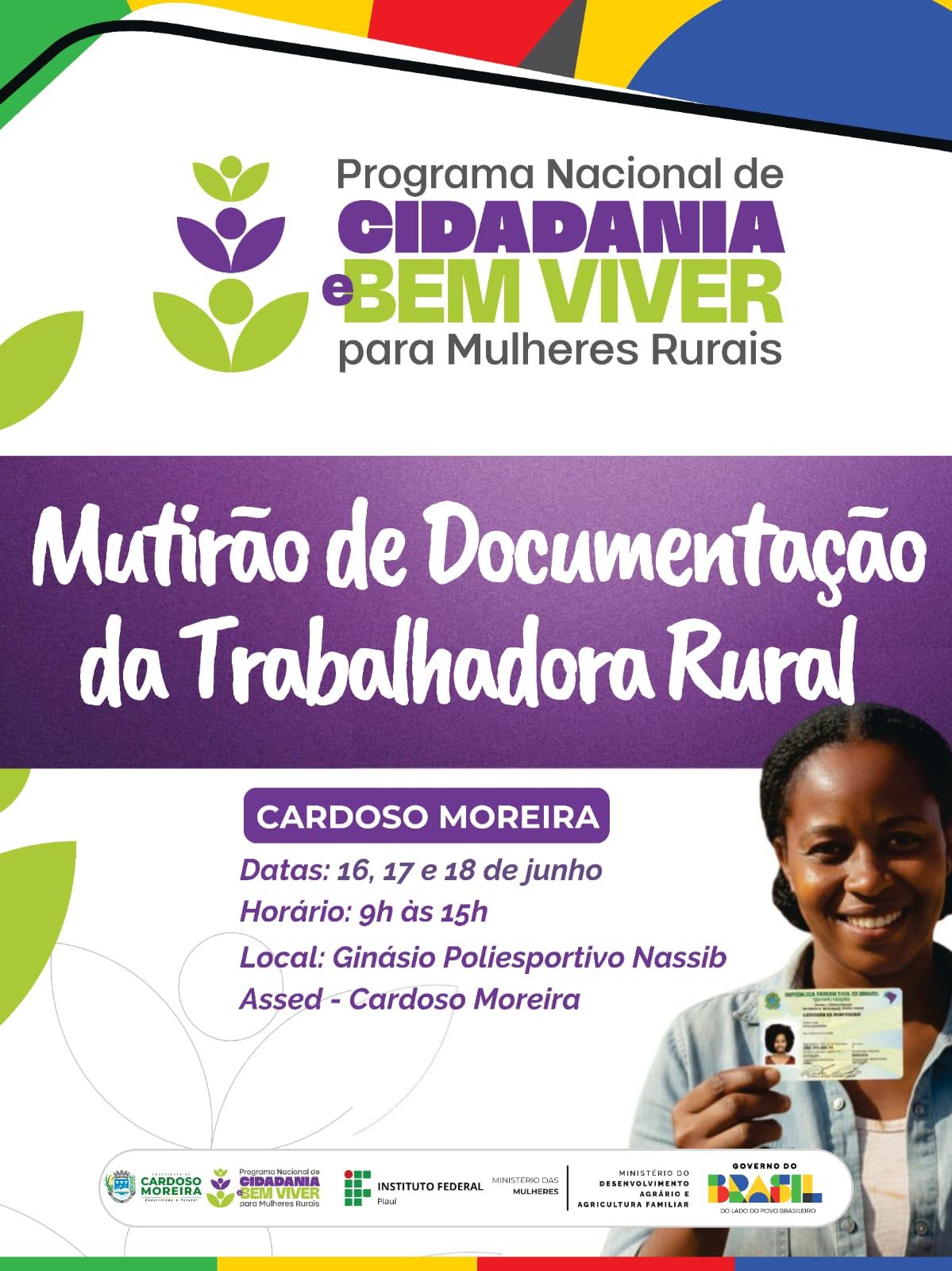 Cardoso Moreira recebe Mutirão de Documentação da Trabalhadora Rura
