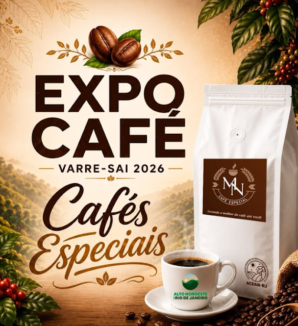 ExpoCafé 2026 será vitrine para os cafés especiais no Noroeste Fluminense