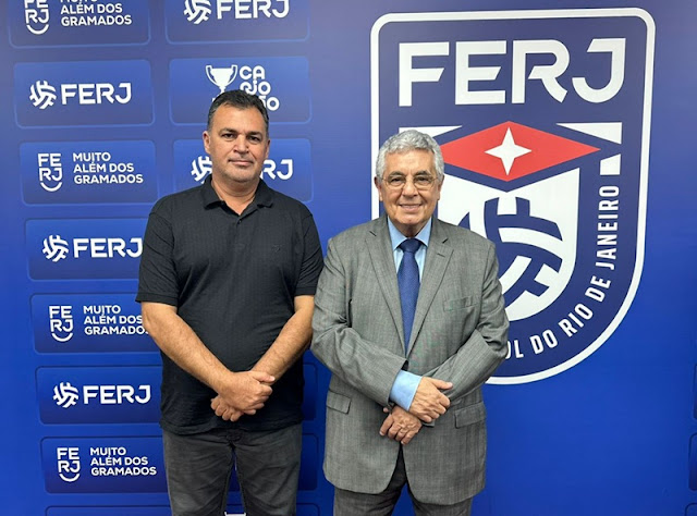 Presidente da Liga Desportiva de Italva participa da reeleição do Presidente da FERJ