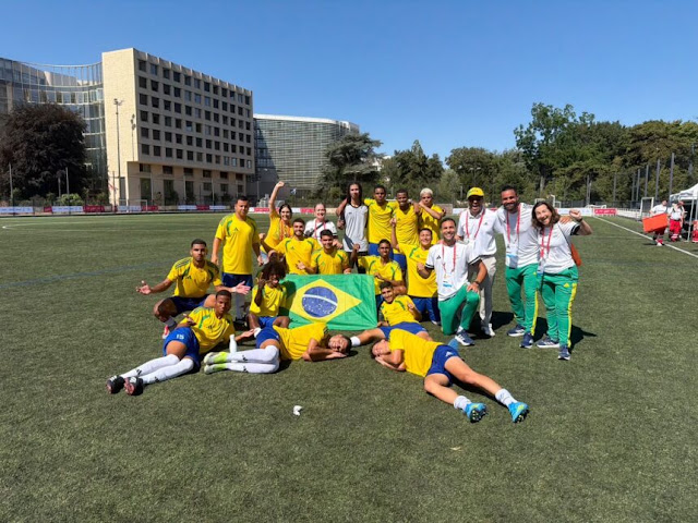 Brasil ganha a Copa do Mundo de futebol unificado da Special Olympics
