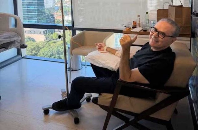 Narrador Luis Roberto celebra o fim da etapa de tratamento do câncer 