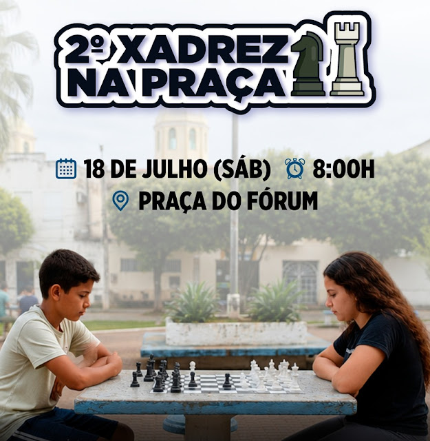Porciúncula realiza o 2º Xadrez na Praça no dia 18 de julho