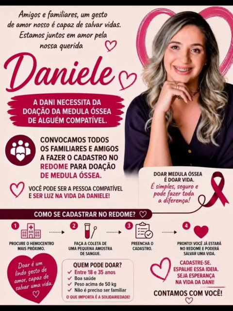 Solidariedade pode transformar vidas: Moradora de Italva precisa de doação de medula óssea 