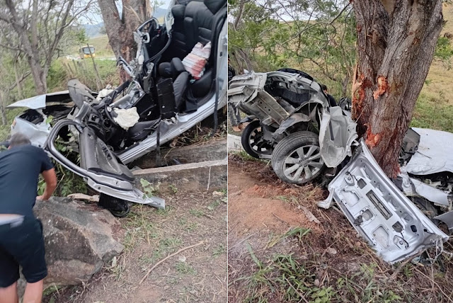 Grave acidente deixa dois jovens mortos na BR 356 entre Itaperuna e Retiro do Muriaé