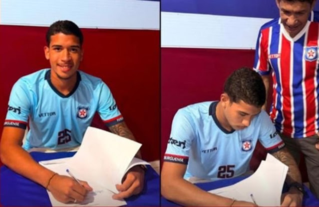 Jovem cardosense assina contrato como atleta profissional com o Friburguense