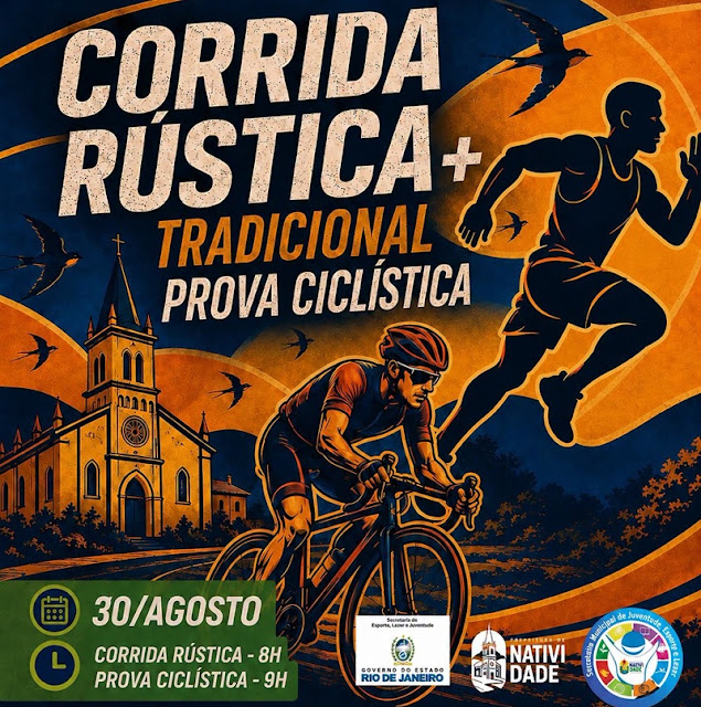Natividade: Tradicional prova ciclística e corrida rústica acontece dia 30 de agosto