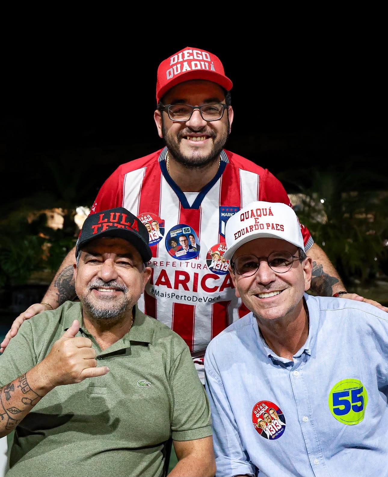 PAES REFORÇA ALIANÇA COM PT E LULA EM VISITA A MARICÁ AO LADO DE QUAQUÁ