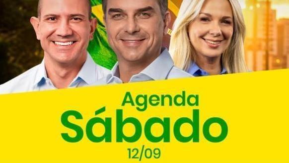 Flávio Bolsonaro e Douglas Ruas fazem campanha em Macaé, Campos e Cabo Frio nesse sábado, 12