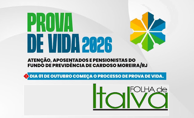 Fundo de Previdência de Cardoso Moreira inicia Prova de Vida 2026 em outubro