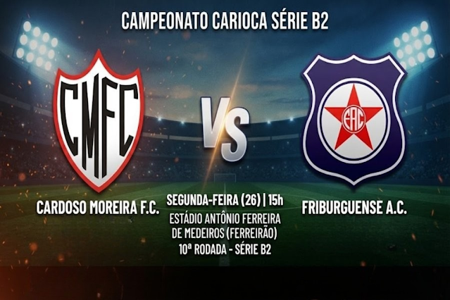 Série B2: Confronto que o Friburguense pode gritar campeão hoje em duelo decisivo contra o Cardoso Moreira