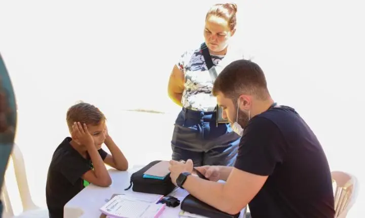 A comunidade de Bananal recebe ação do Programa Saúde nos Bairros
