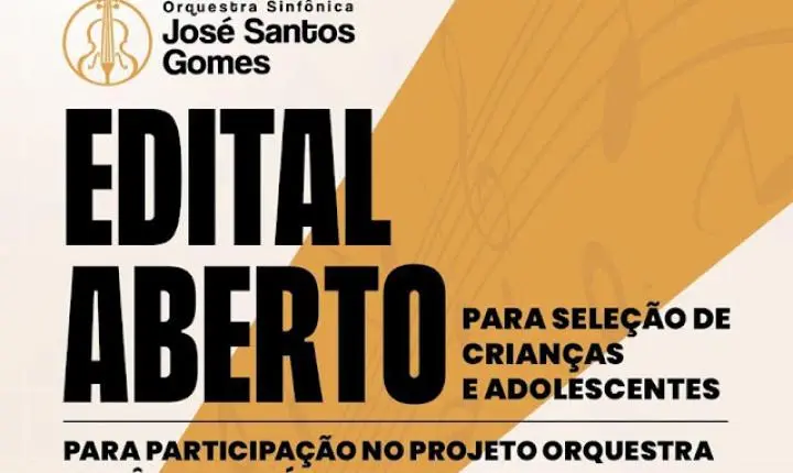 Abertas as inscrições para a Orquestra José Santos Gomes, em Cardoso Moreira
