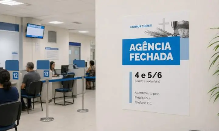Agências do INSS não abrem nesta quinta (4) e sexta-feira (5) devido a feriado