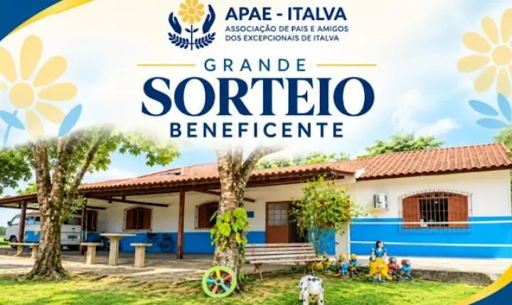APAE de Italva promove sorteio beneficente para fortalecer atendimento