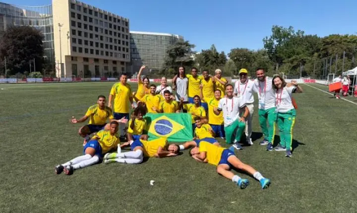 Brasil ganha a Copa do Mundo de futebol unificado da Special Olympics