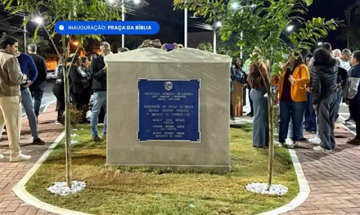 Cambuci inaugura Praça da Bíblia com apresentação da cantora gospel Julliany Souza 