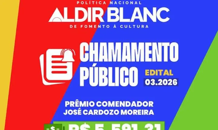 Cardoso Moreira abre inscrições para edital da Lei Aldir Blanc com prêmio de R$ 5,5 mil