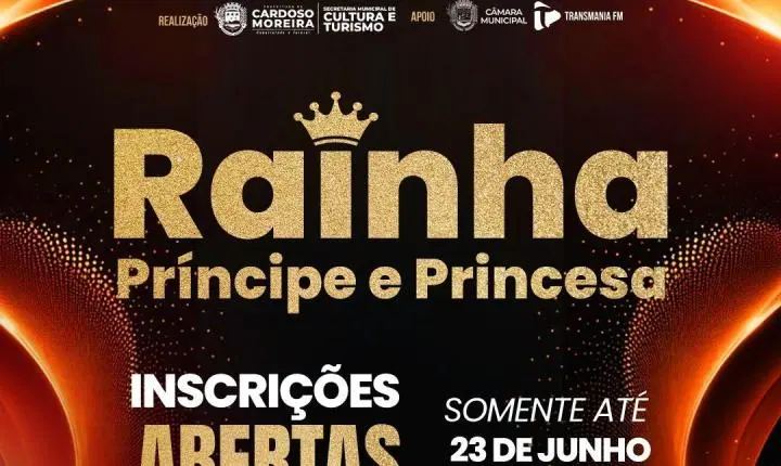 Cardoso Moreira abre inscrições para Rainha, Príncipe e Princesa da Expo 2026