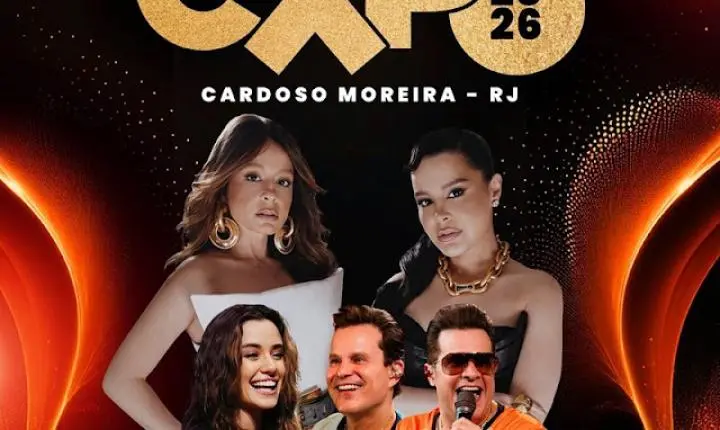Começa nesta quinta a Expo Cardoso Moreira com shows de Isadora Pompeo, Maiara & Maraisa, Joao Neto & Frederico e Só Pra Contrariar