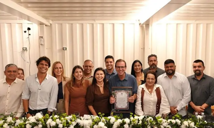 Eduardo Paes visita o Porto do Açu e participa de reuniões com lideranças políticas no Norte Fluminense