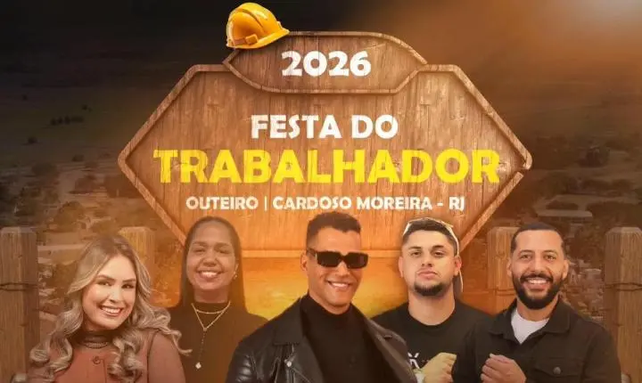 Festa do Trabalhador 2026 começa nesta quinta-feira com programação especial em Outeiro