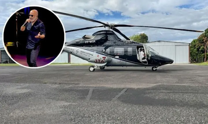 Helicóptero em que cantor Rick estava desapareceu na região serrana em SC