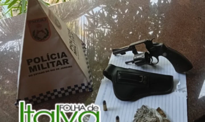 Italva: Policiais Militares apreende drogas e arma em São Pedro Paraíso