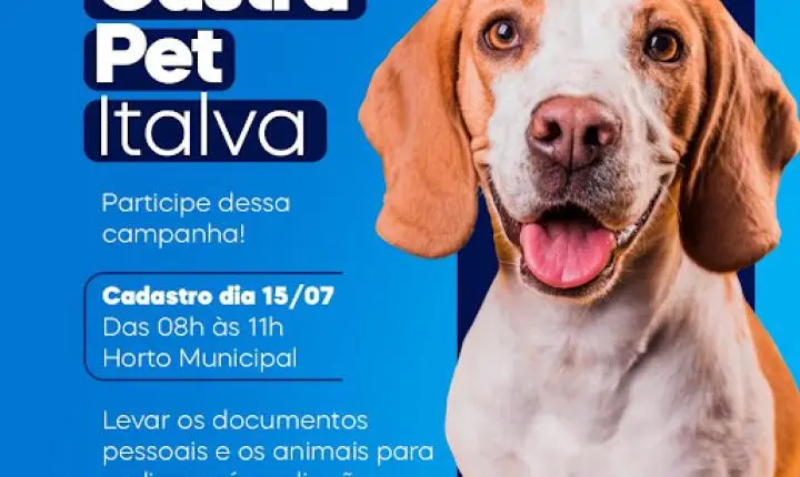  Italva realiza cadastramento em mais uma etapa do Castra Pet