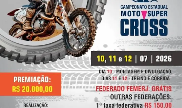 Italva recebe neste final de semana a 8ª etapa do Campeonato Estadual de Moto Supercross