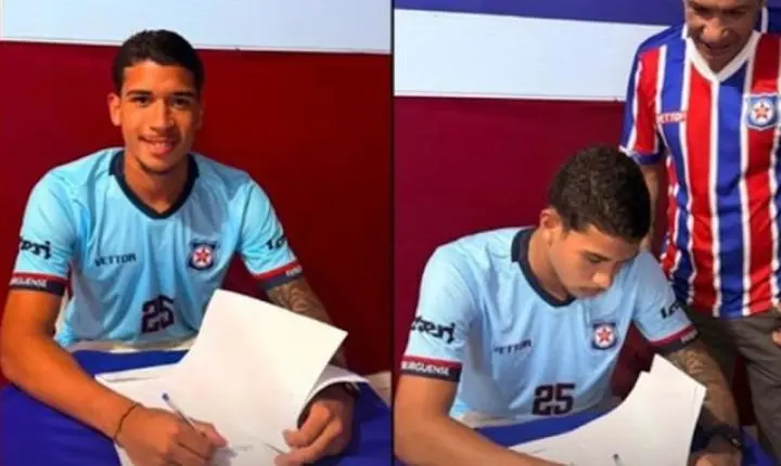 Jovem cardosense assina contrato como atleta profissional com o Friburguense