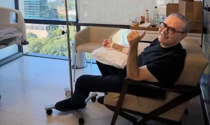 Narrador Luis Roberto celebra o fim da etapa de tratamento do câncer 