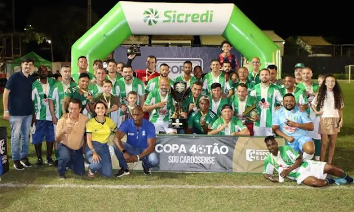 Palmeiras conquista título da Copa 40tão Sou Cardosense 2026