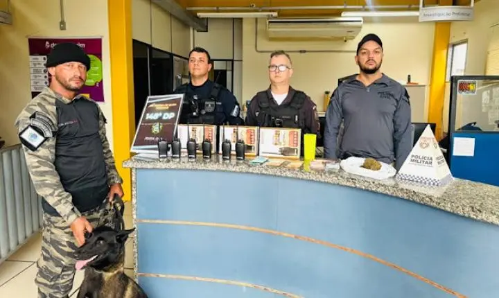 Policiais Civis e Militares prendem dois homens por tráfico de drogas em Cardoso Moreira