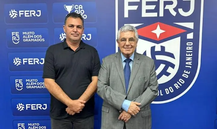 Presidente da Liga Desportiva de Italva participa da reeleição do Presidente da FERJ